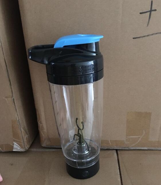 600MLBotella mezcladora portátil para agua con movimiento, tornado de vórtice, PP, sin BPA, accesorios de cocina, vaso mezclador de proteínas eléctrico automático