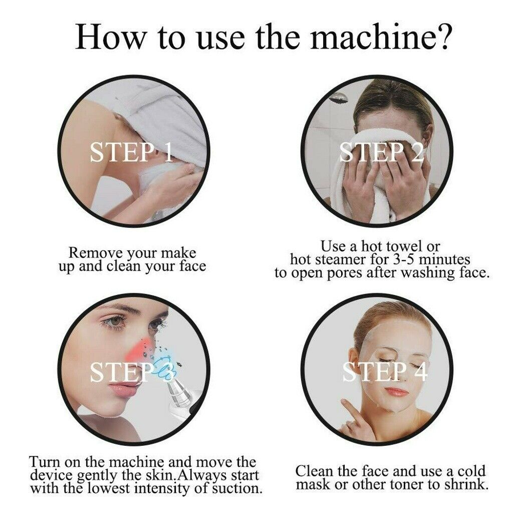 Electric blackhead remover Blackhead Acne Vacuum Cleaner Pore Skin Care Tools Nose Face Deep Cleansing Suction Machine
