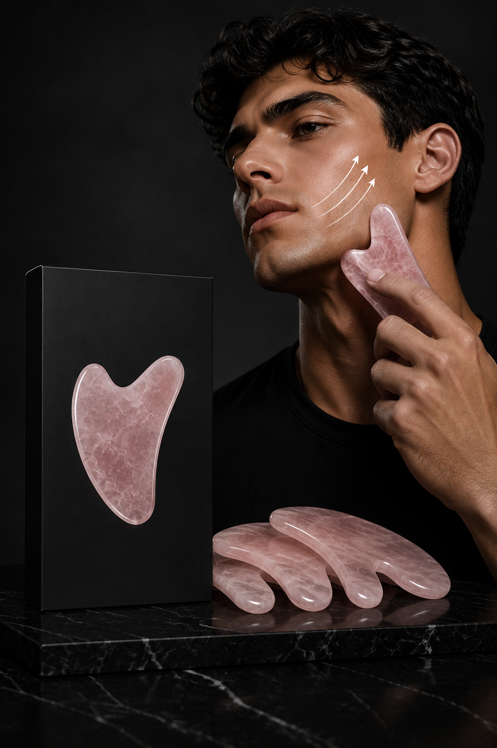 Face Lift Massager Crystal Roller Facial Massage Relaxation Jade Roller Stone Natural Rose Quartz Beauty Skin Tool Girl Gift