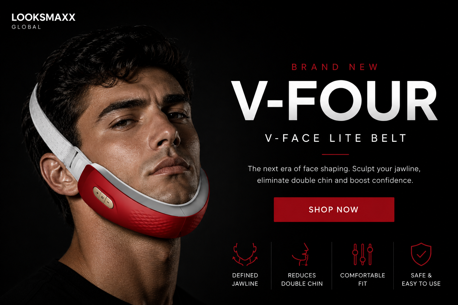 EMS V-Line Face Sculptor | Microcurrent Jaw & Chin Tightening Device
