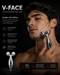Rodillo facial en V | Masajeador manual para esculpir la mandíbula y la barbilla
