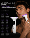 Escultor Facial y de Cuello LED EMS | Dispositivo de Terapia Fotónica para Lifting y Reafirmación