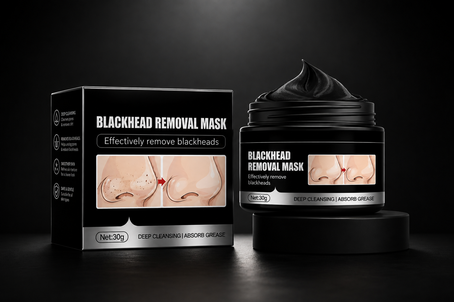 Activated Charcoal Blackhead Peel-Off Face Mask