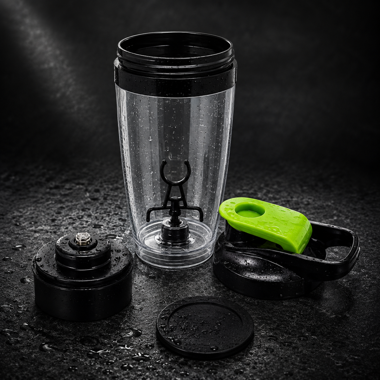 600MLBotella mezcladora portátil para agua con movimiento, tornado de vórtice, PP, sin BPA, accesorios de cocina, vaso mezclador de proteínas eléctrico automático