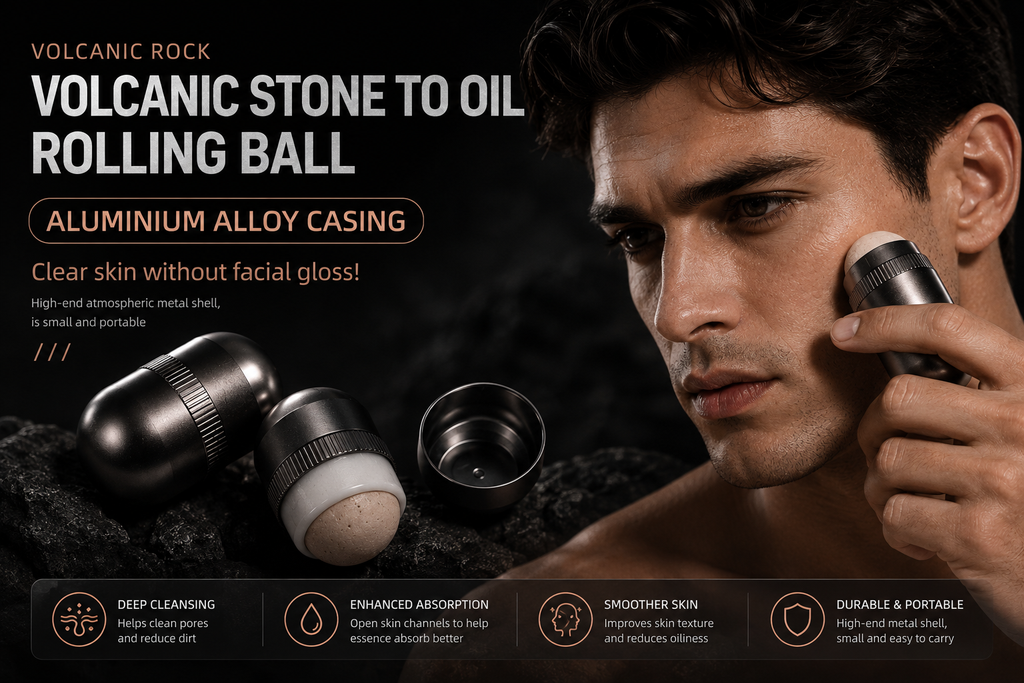 Jade Eye Roller — Rose Gold Facial Massage Tool