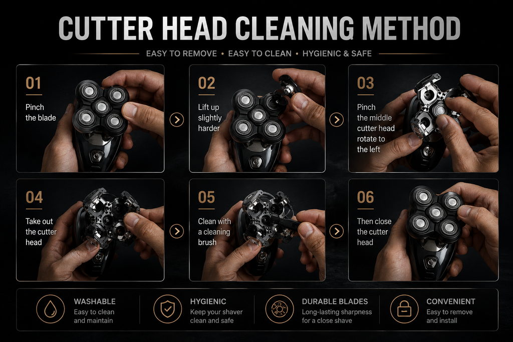 Pro Grooming Kit — 5-Head Electric Shaver & Multi-Tool