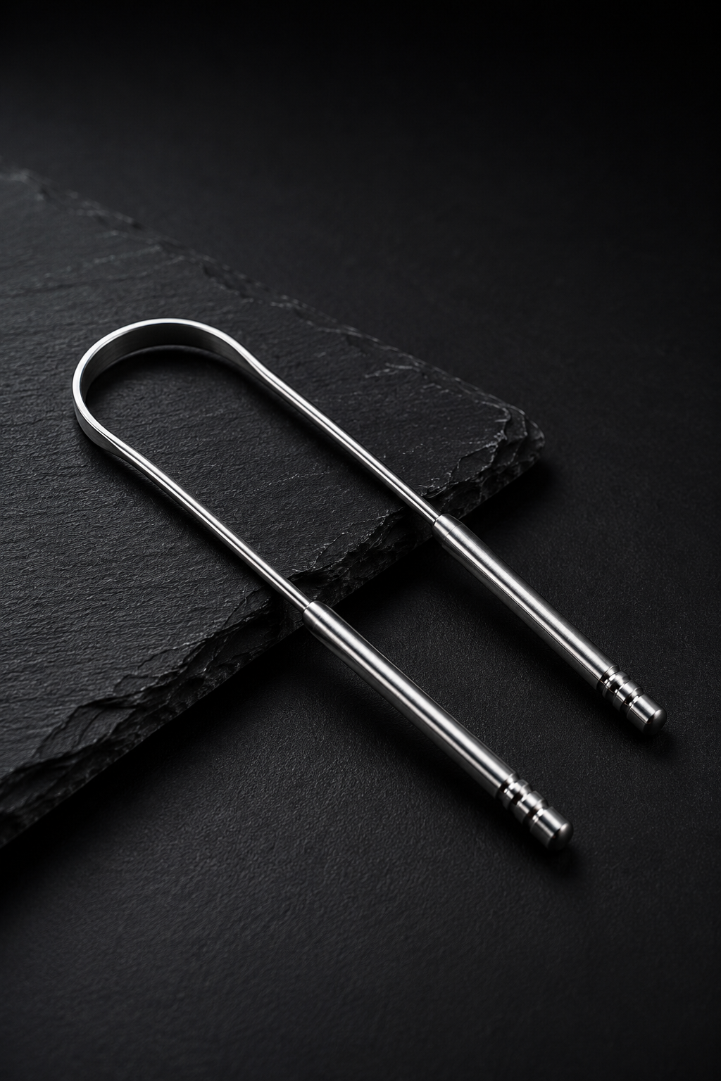 Raspador de lengua de acero inoxidable Limpiador de lengua Cuidado de limpieza bucal para eliminar el mal aliento Cepillo de lengua Raspador de lengua