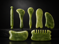 Gua Sha Face Sculpting Set | 7-Piece Natural Resin Massage & Contouring Tools