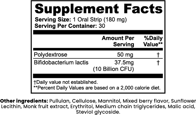 Tiras de Probióticos + Metabolismo